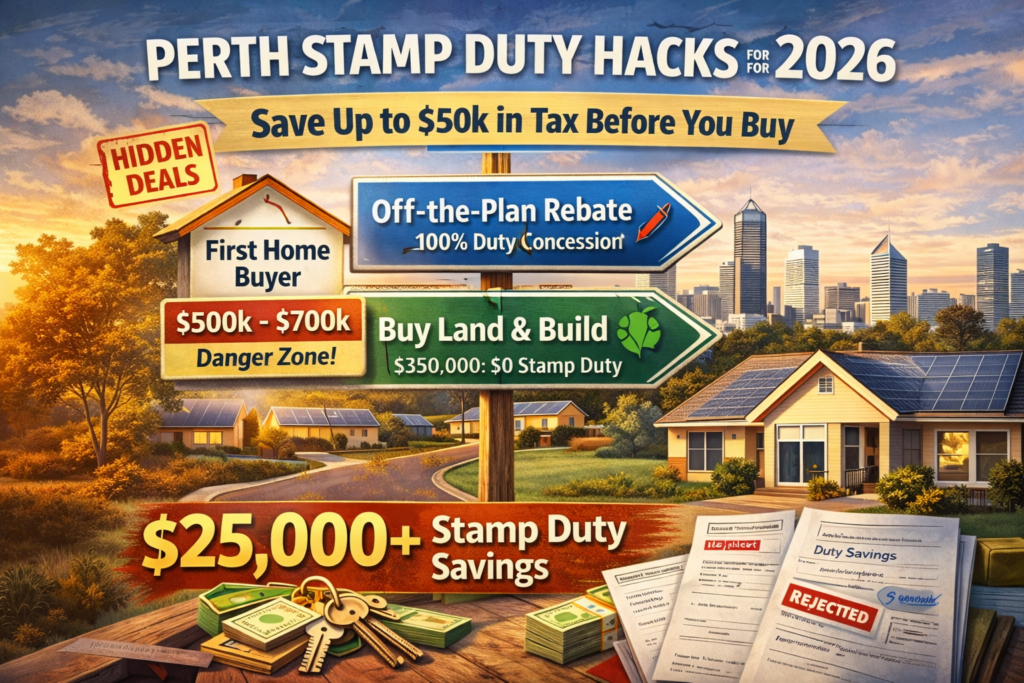 Perth stamp duty concessions and tax saving strategies for property buyers